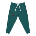 Studio86 Logo Athletic Joggers | Teal All-Over Print