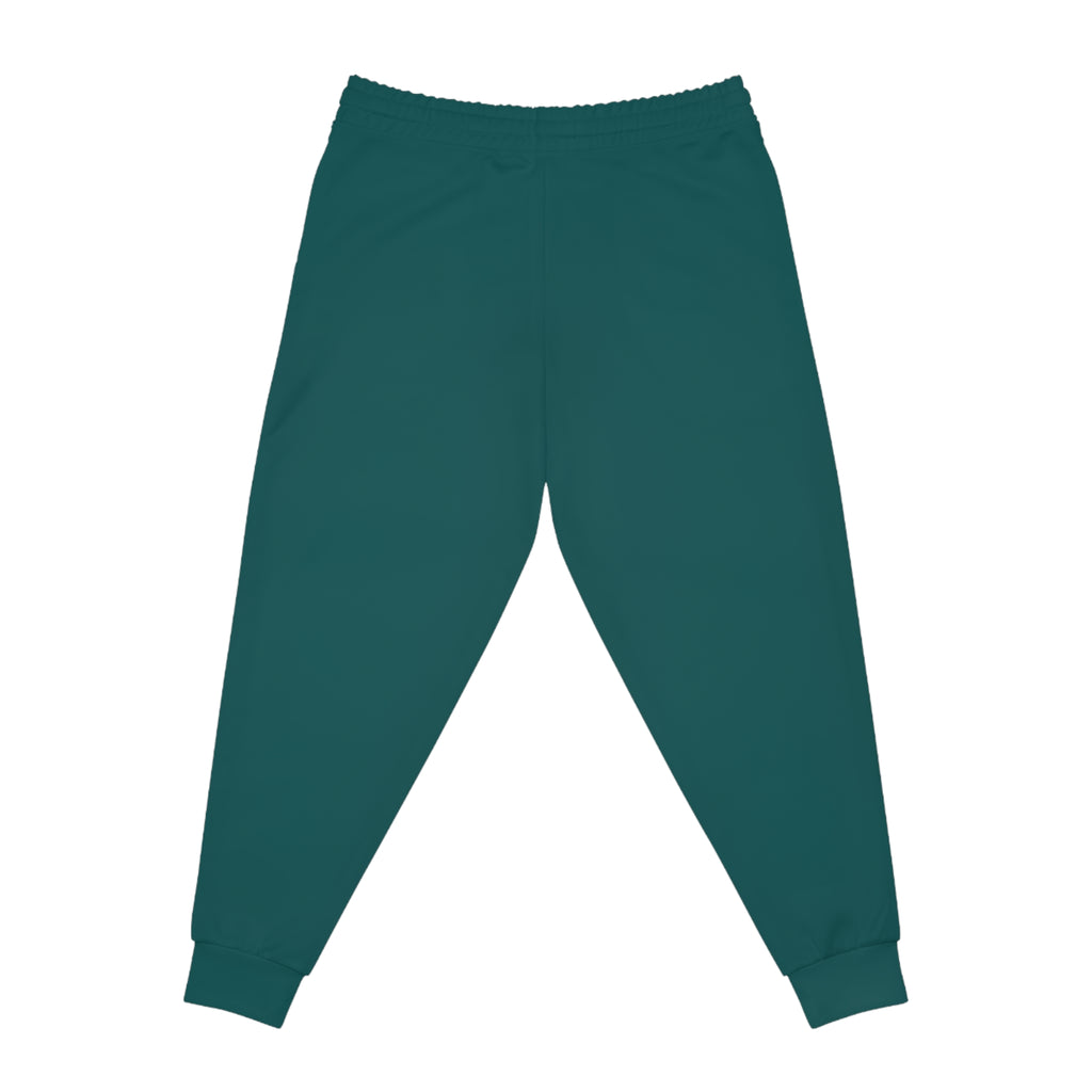 Studio86 Logo Athletic Joggers | Teal All-Over Print